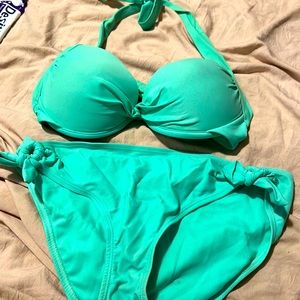 Two piece push up bathing suit